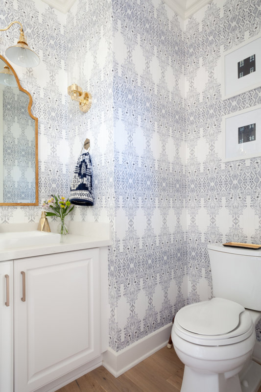 Ornate Traditional Bathroom Design Photo by Veneer Designs